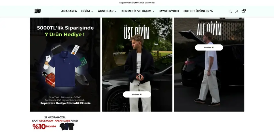 36Clothings e-ticaret sitesi görseli