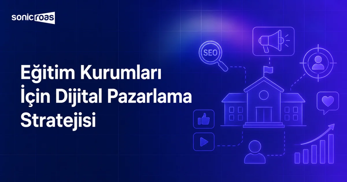 eğitim kurumları için dijital pazarlama stratejisini gösteren kapak görseli