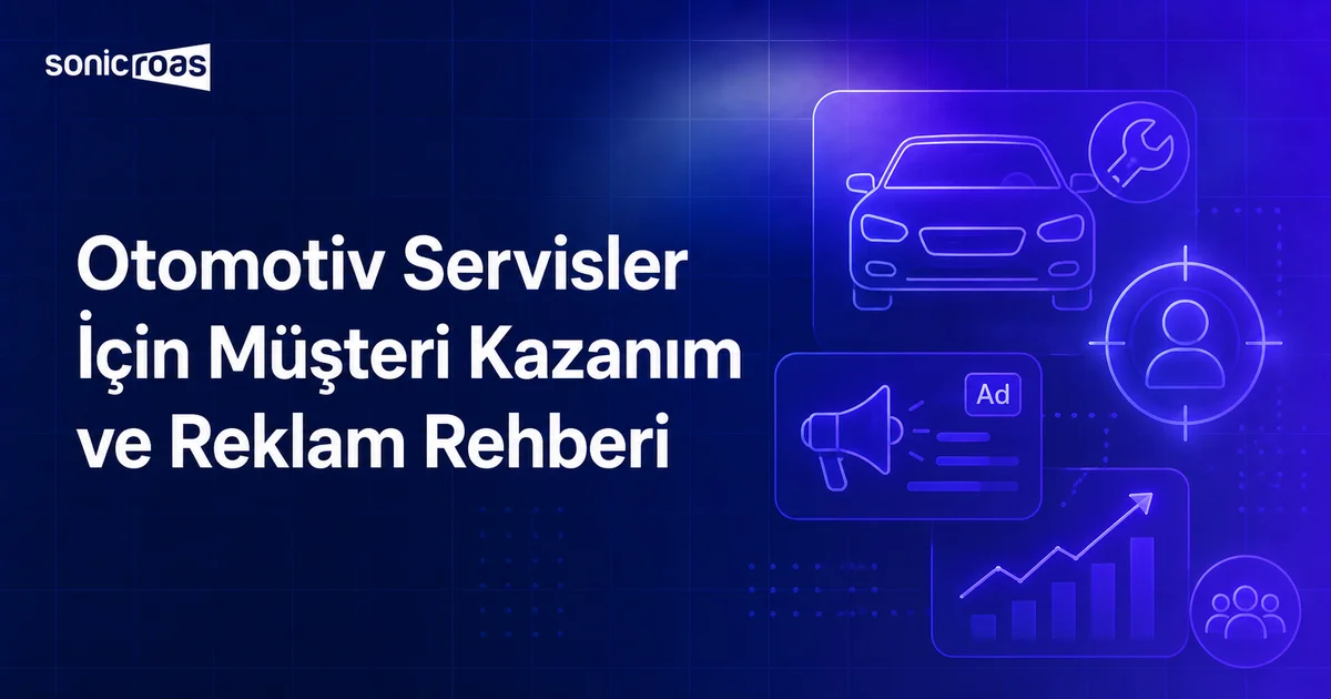 otomotiv servisler için reklam ve müşteri kazanım stratejisini gösteren kapak görseli